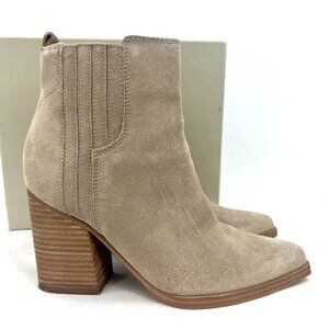 Marc Fisher Oshay Natural Suede Pointed Toe Booties Size 6 M